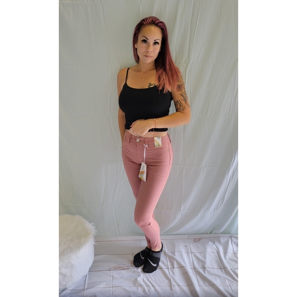 YMI Hyper Stretch Mid Rise Skinny - Picture 3 of 4